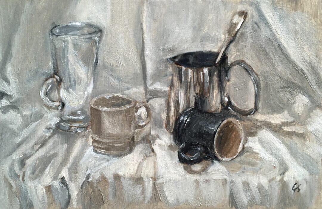 “Coffee” Still Life – Oils on Canvas